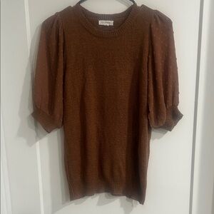 Blu Pepper Chocolate Knit Top